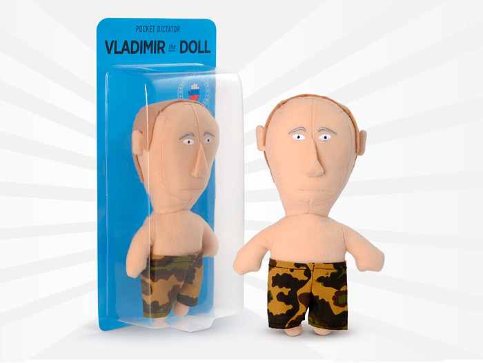 Vladimir Putin turned into a funny plush toy