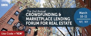 Super Early Bird rate expires Friday (1-15) for IMN’s Crowdfunding Forum, NYC - 10% DISCOUNT with ICN code