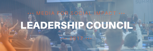 PVBLIC Foundation to announce our Leadership Council honourees for the 2017 Media for Social Impact Summit!
