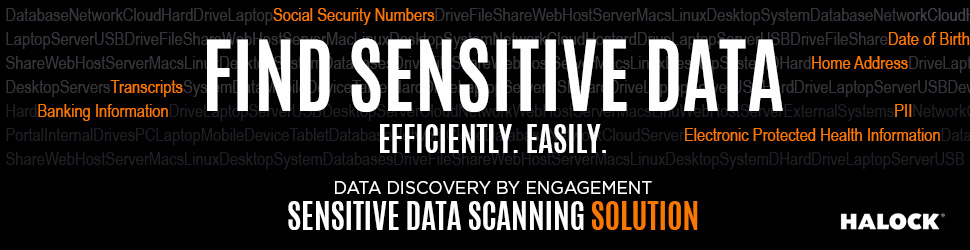 FIND Sensitive Data Scanning HALOCK Reasonable Security 970x250 1