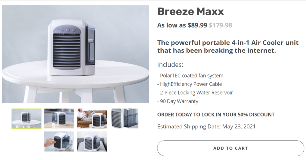 Breeze Maxx Air Conditioner