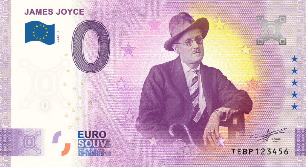 James Joyce 0 Euro Banknote