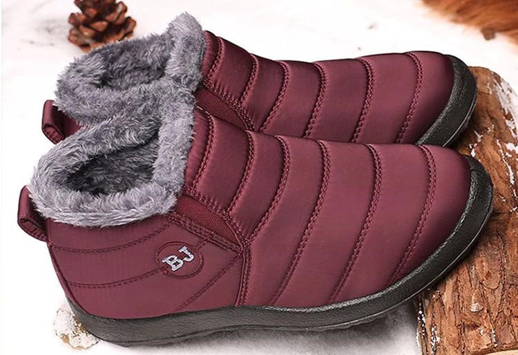  Boojoy Winter Boots Boojoy Winterstiefel Waterproof Slip on  Outdoor Snow Shoes (Brown,5) : Clothing, Shoes & Jewelry