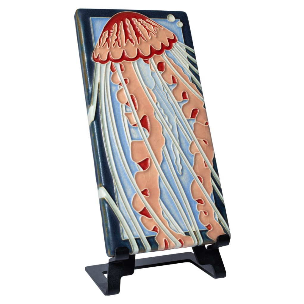 Motawi Tileworks Launches “Second Studio,” a New Line of Employee-Designed Tiles 9 4x8 Jellyfish 1 Easel 67150